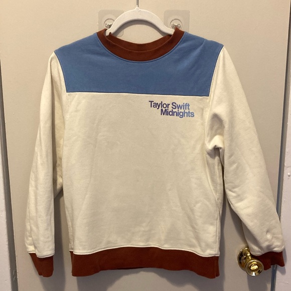 Taylor Swift Official Midnights Colorblock Crewneck Sweatshirt - Picture 1 of 7
